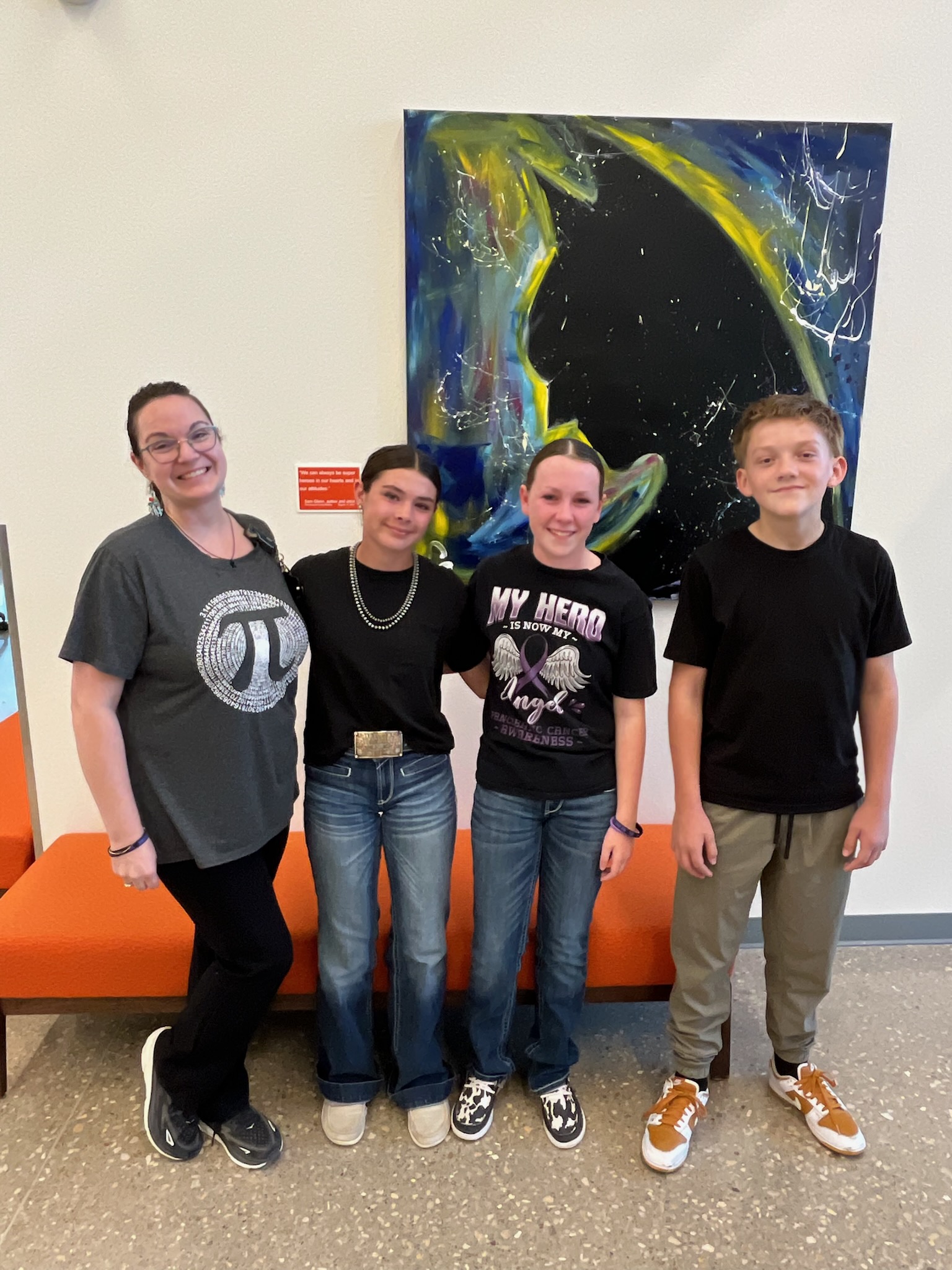 7th Grade students presented in front of the school board April 14, 2025
