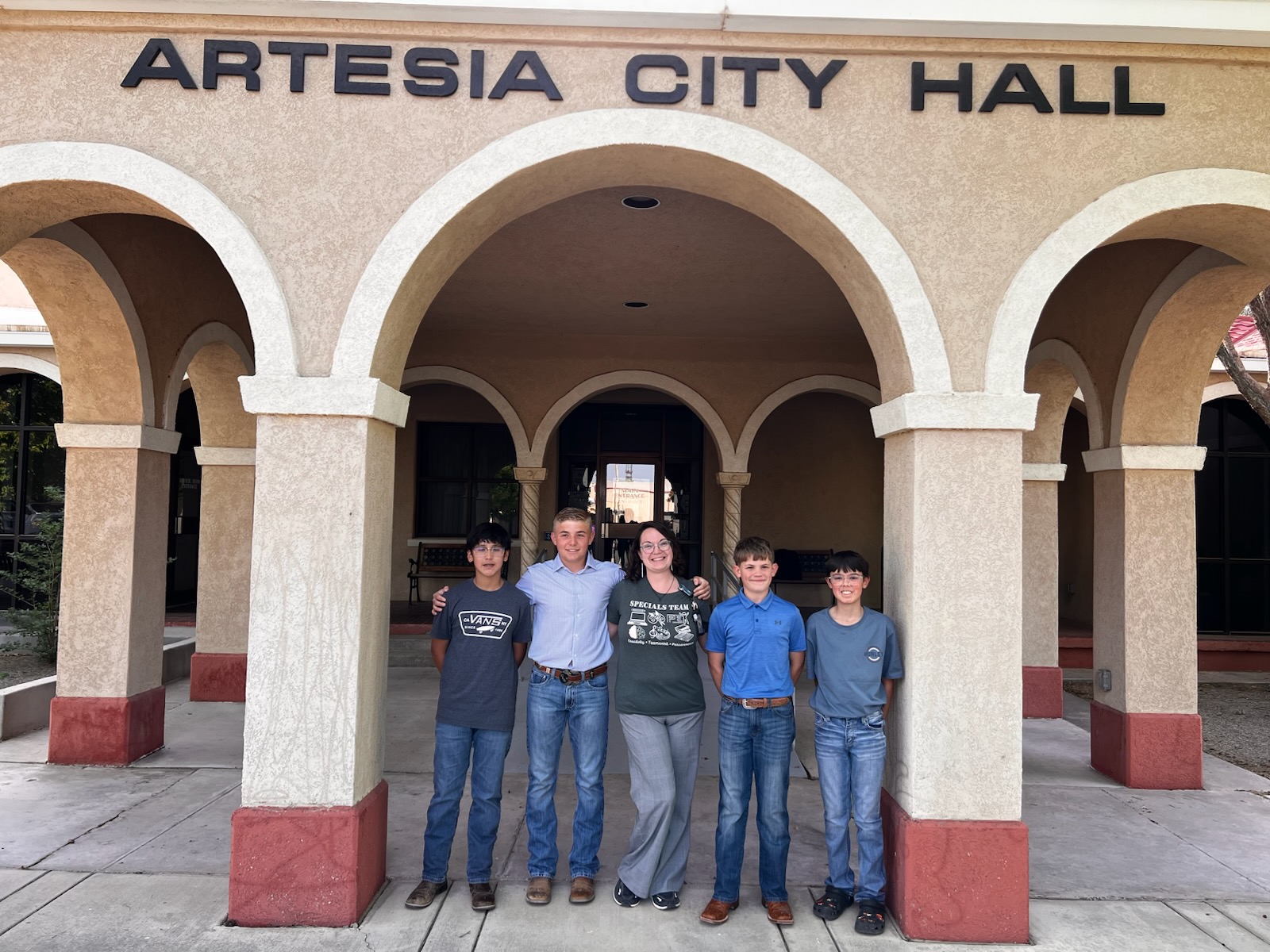 7th Grade students presented in front of the city council April 22, 2025