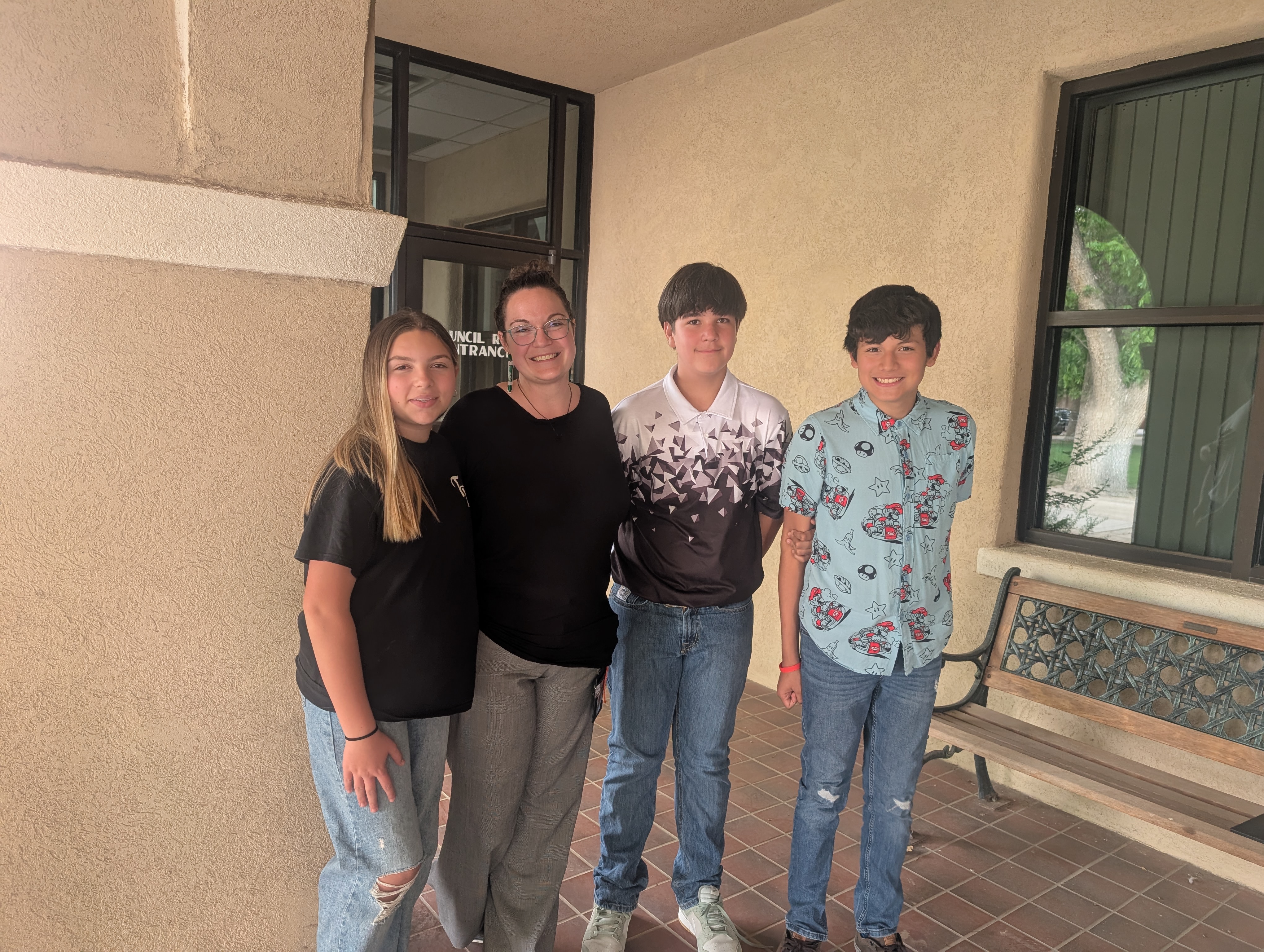 7th Grade students presented in front of the city council May 13, 2025