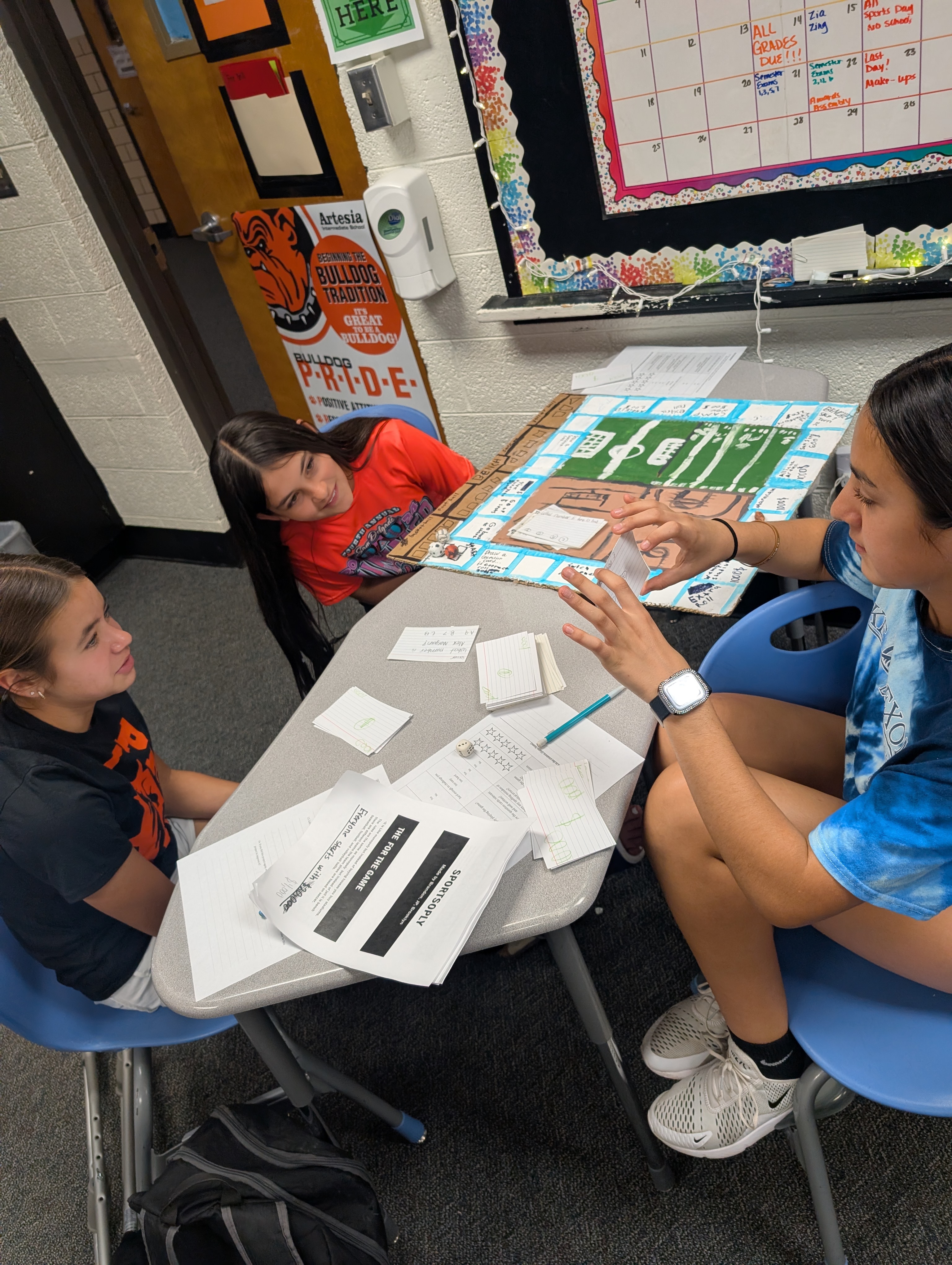 6th Grade Board Game