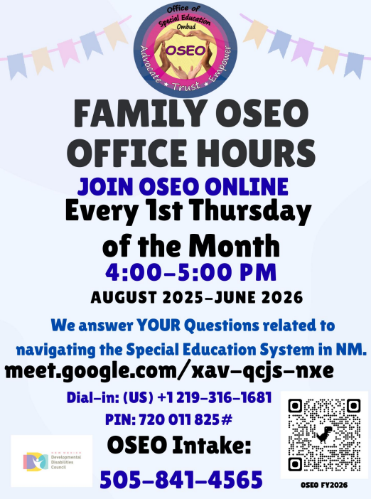 OSEO Office Hours Flyer English