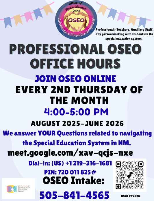 OSEO Office Hours Flyer Spanish
