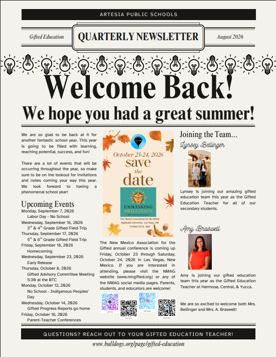 August 2026 Newsletter
