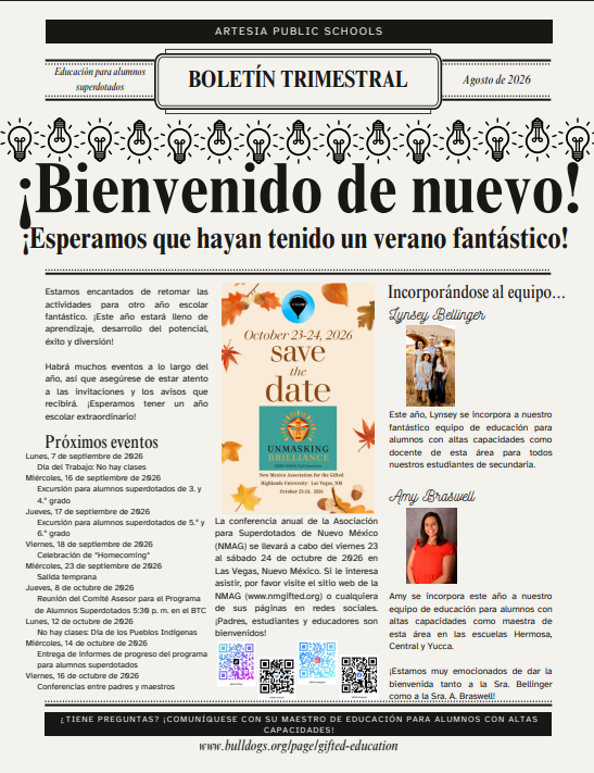 August 2026 Newsletter Spanish