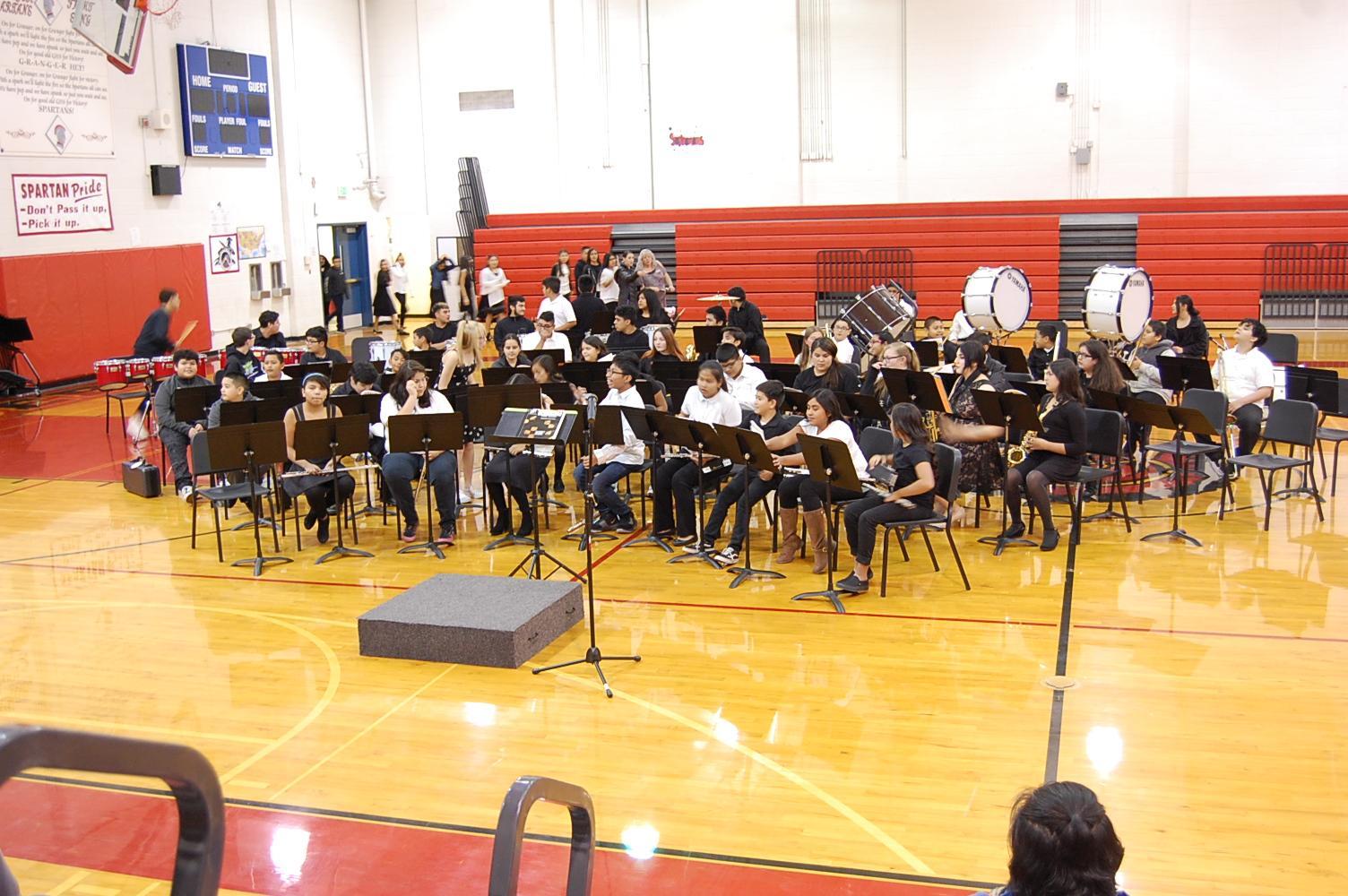 students perform at the harvest concert