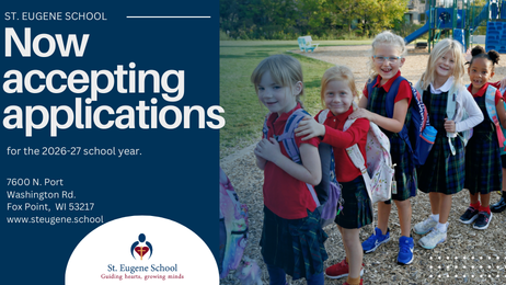 a graphic showing students forming a line