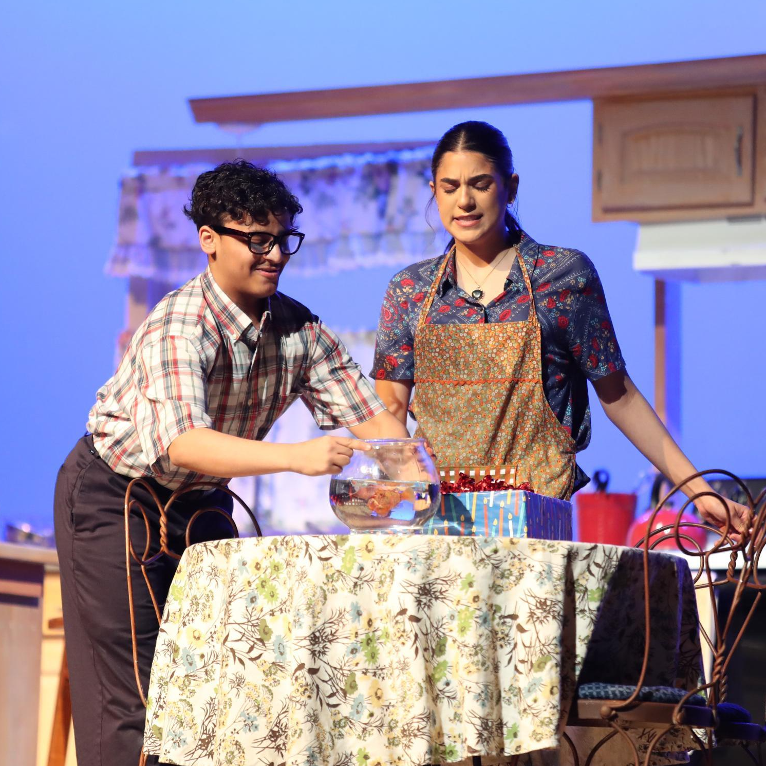 students in contest play