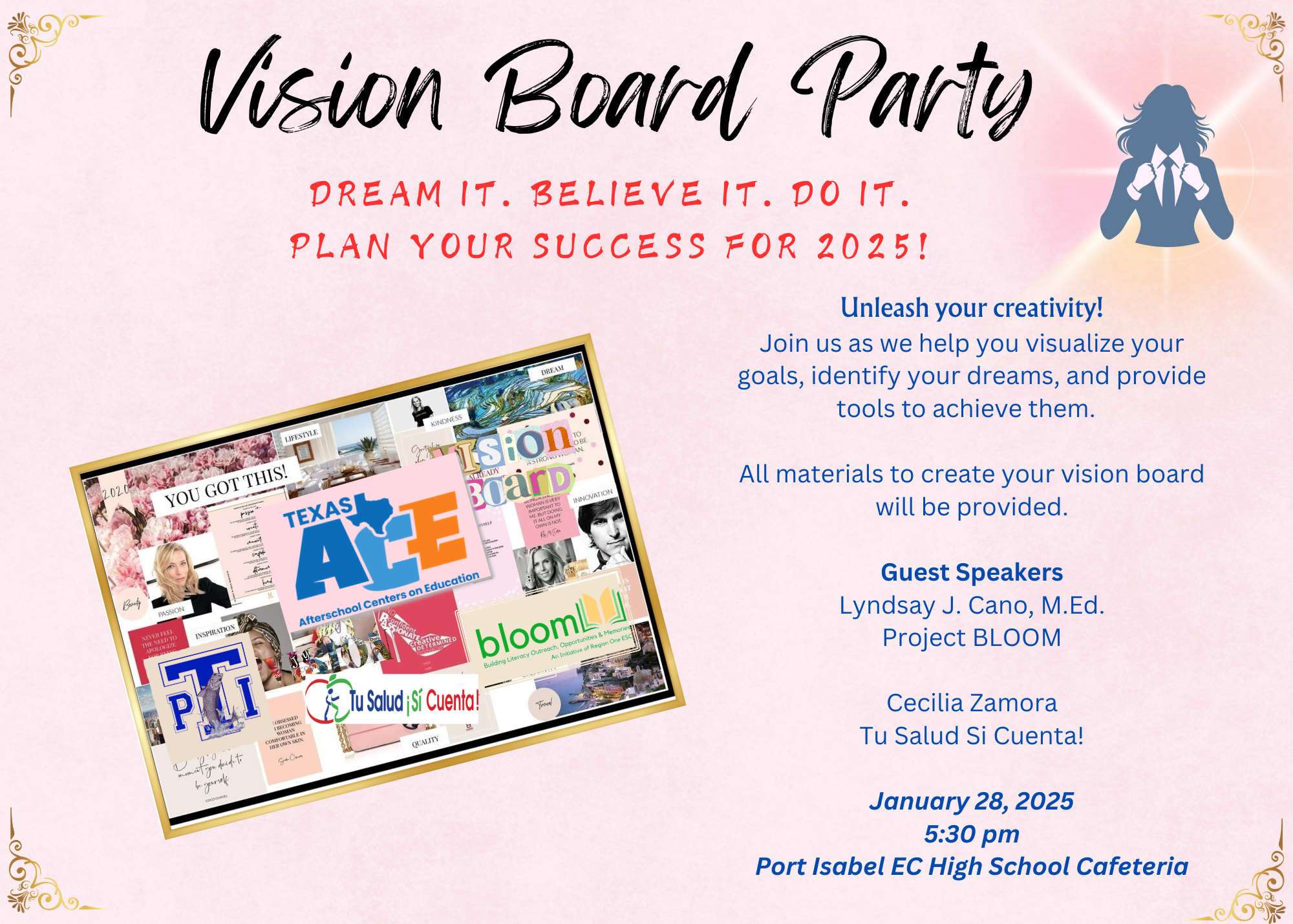 vision board flyer