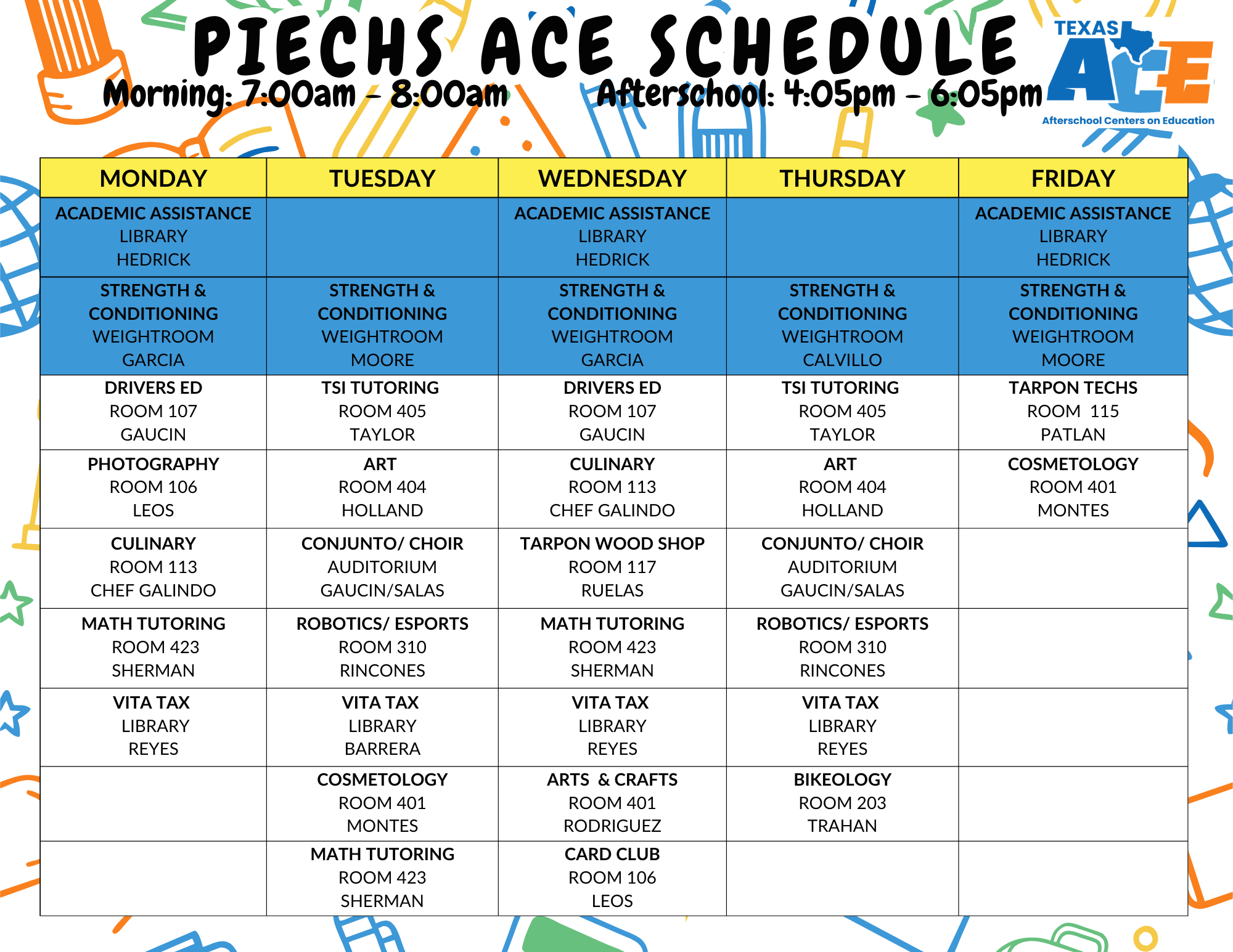 HS Schedule