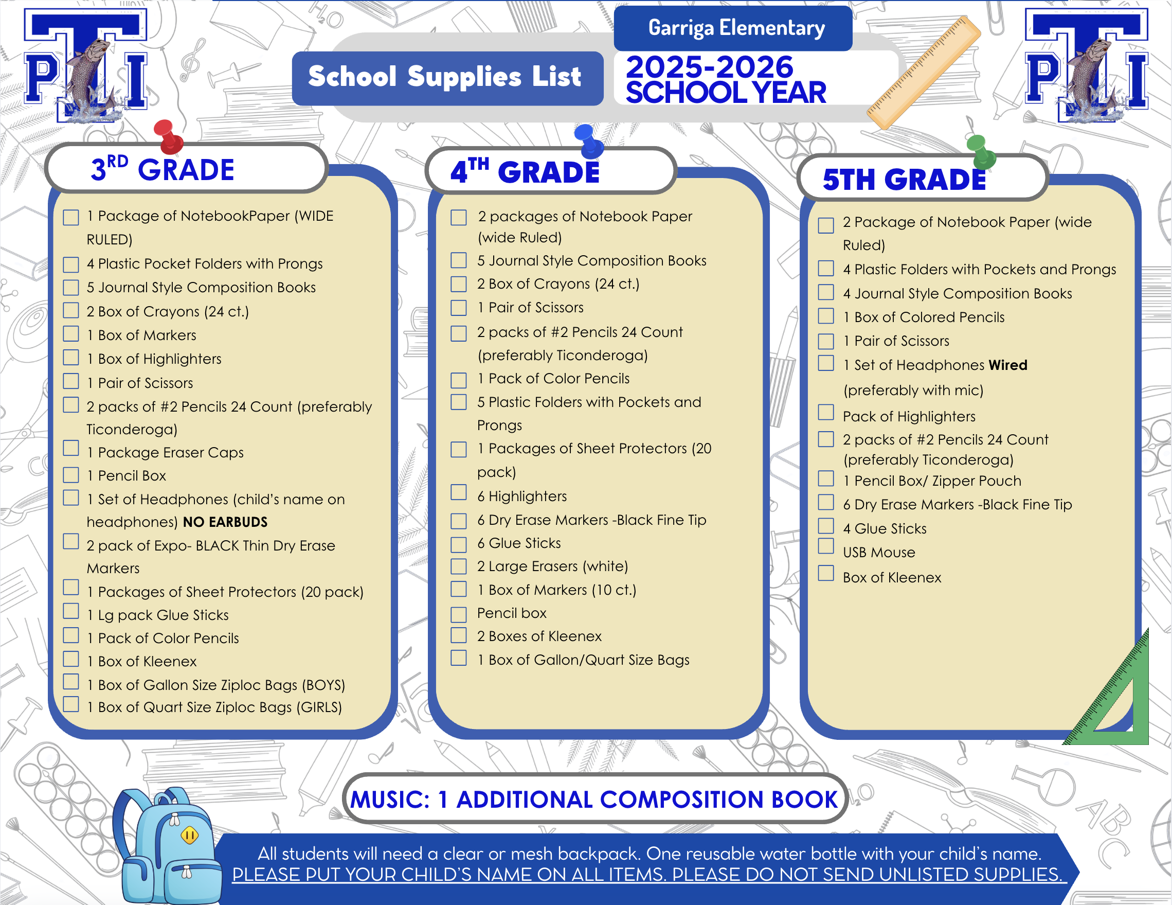supplies
