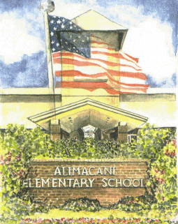 drawing of school building