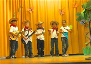 kids wearing costumes