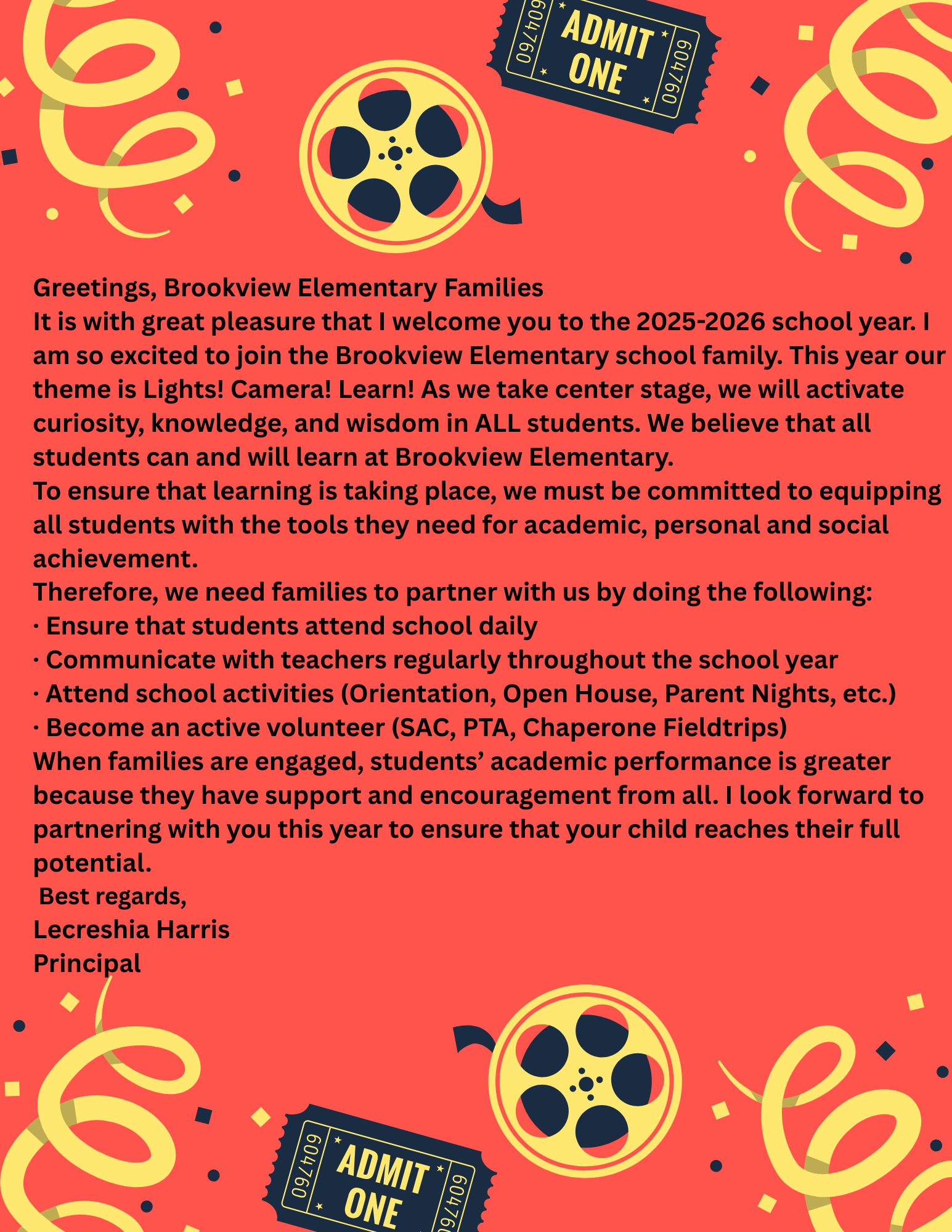 Principal's Message! 
