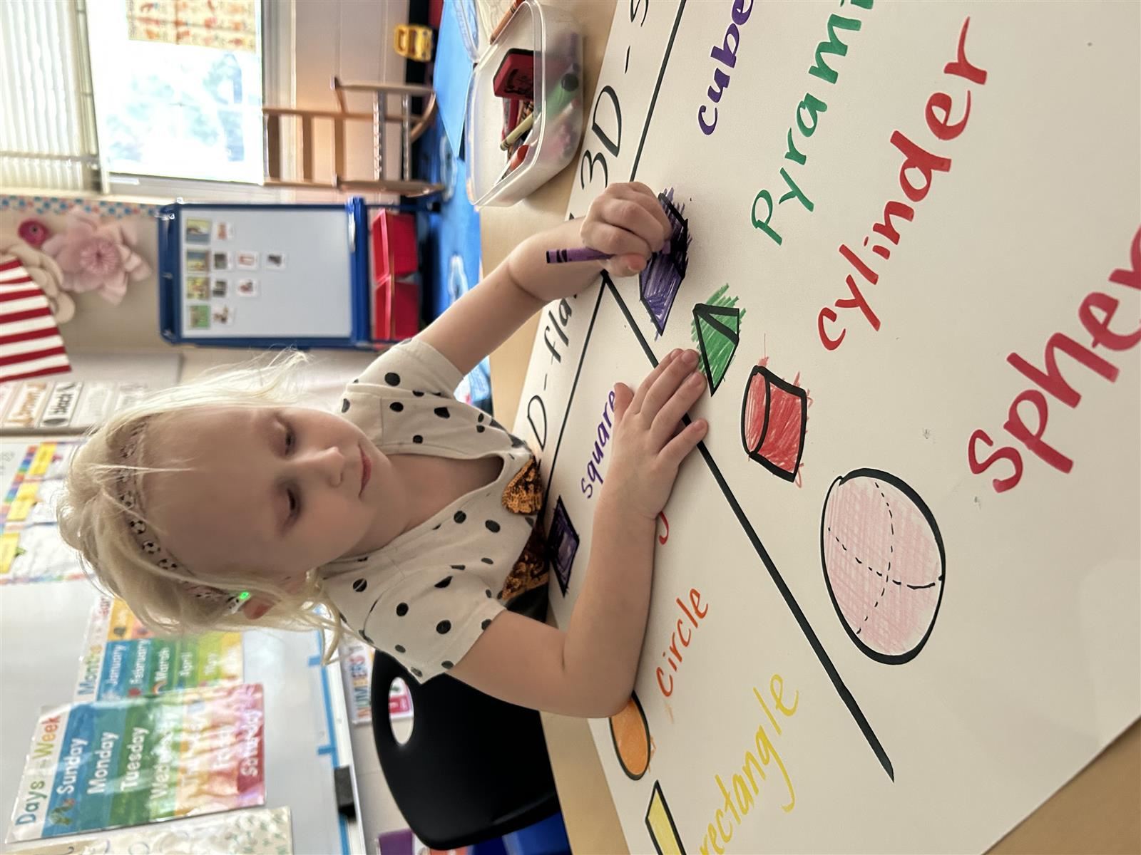 elementary-aged girl playing