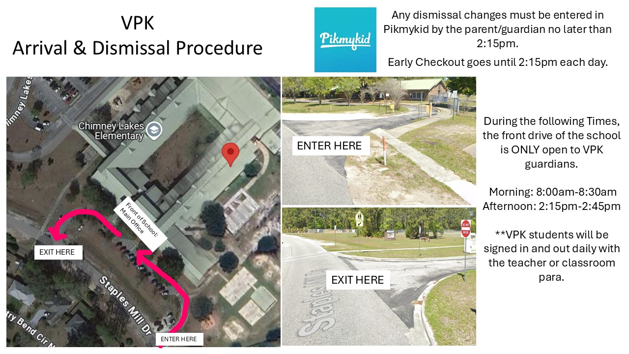 VPK Dismissal and Arrival