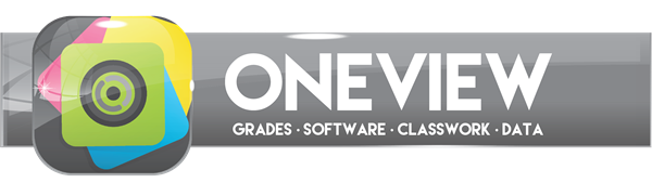 oneview. grades, software, classwork, data