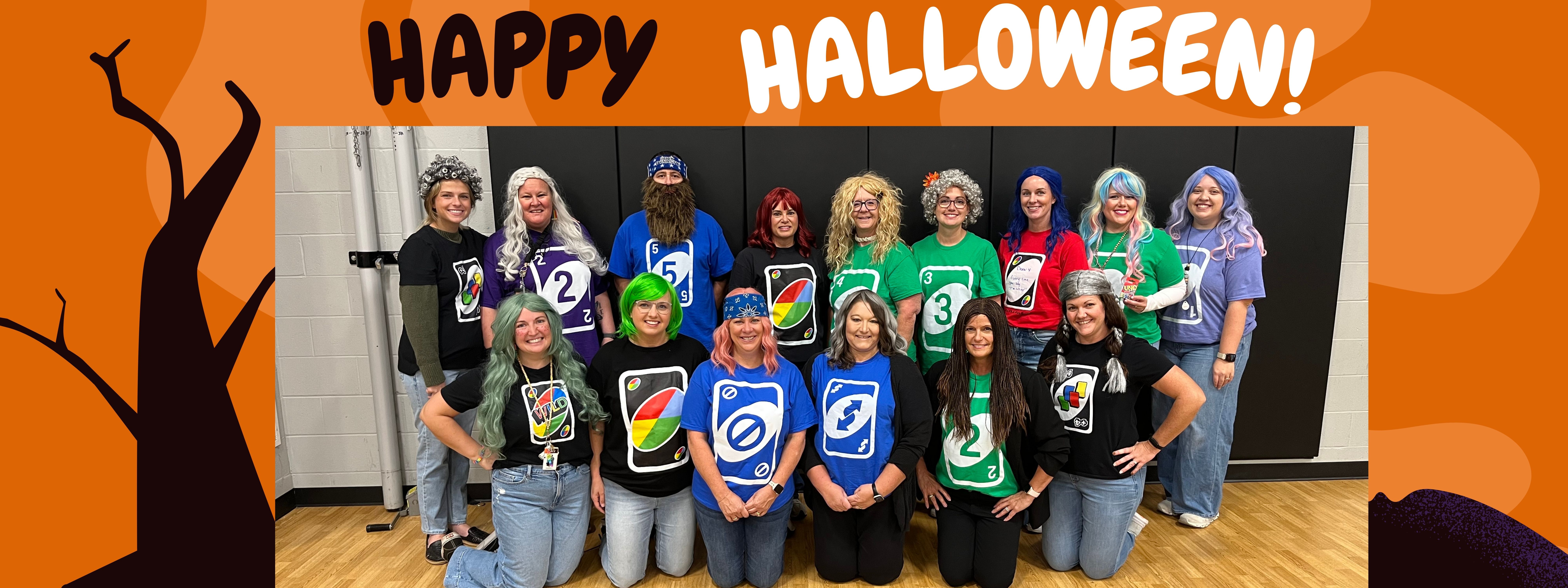 picture of staff for halloween.  