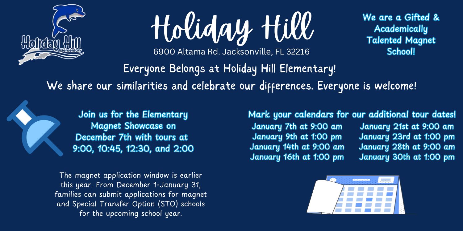 Holiday Hill School  Magnet Tour Dates