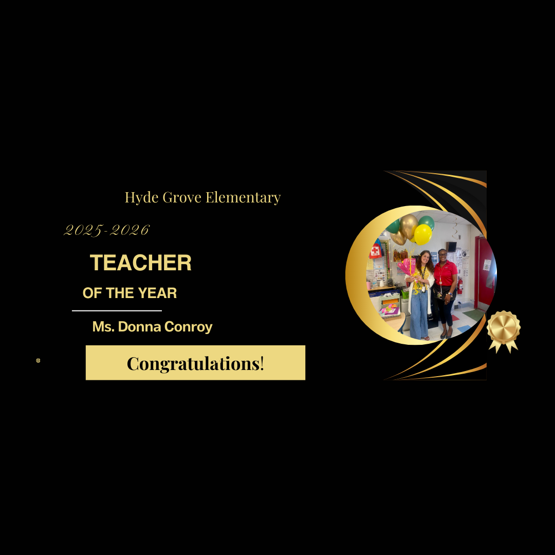 HYDE GROVE 2025-2026 TEACHER OF THE YEAR