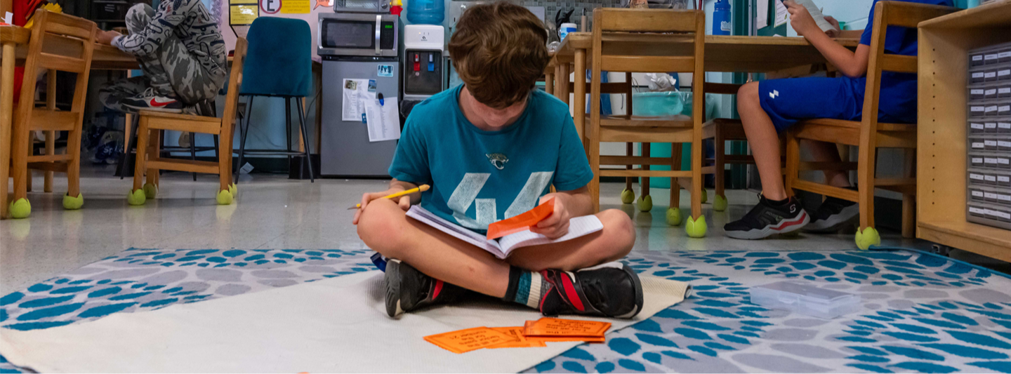 student sitting 