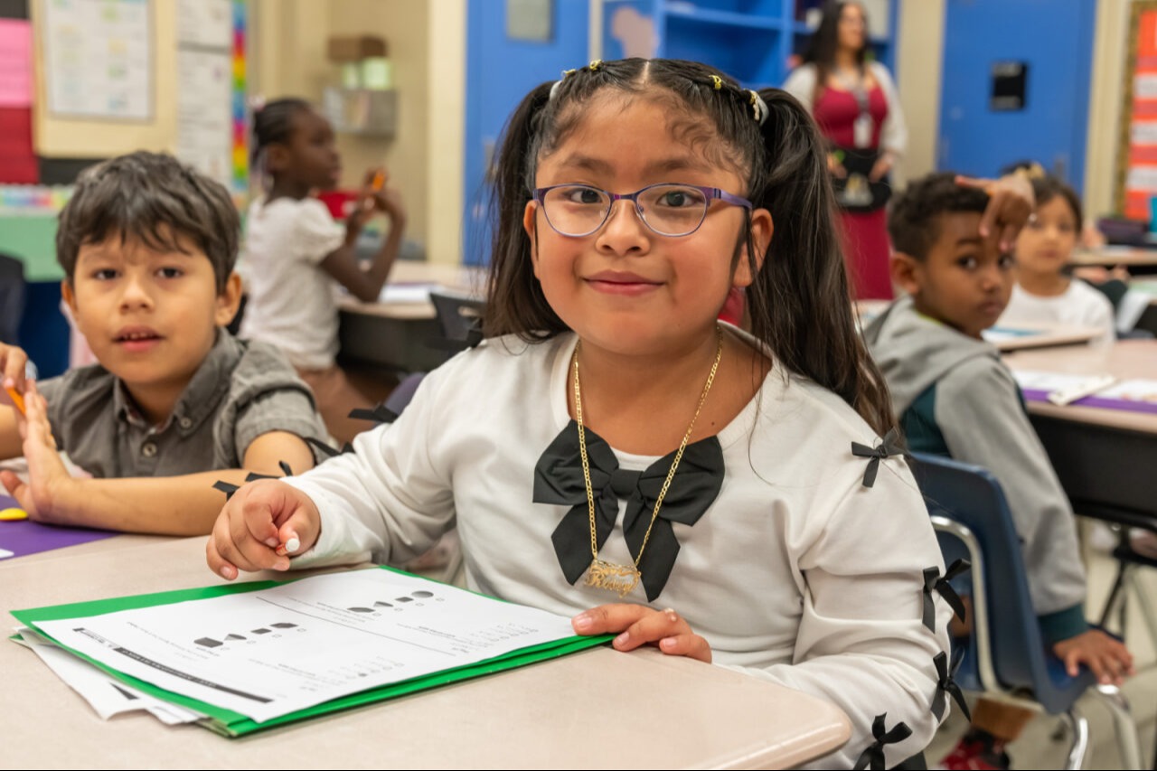 Student working on an assignment