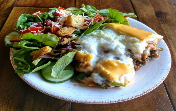 salad with a casserole sarole 