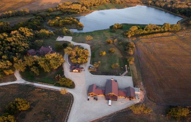 Ariel view of Hooray Ranch 