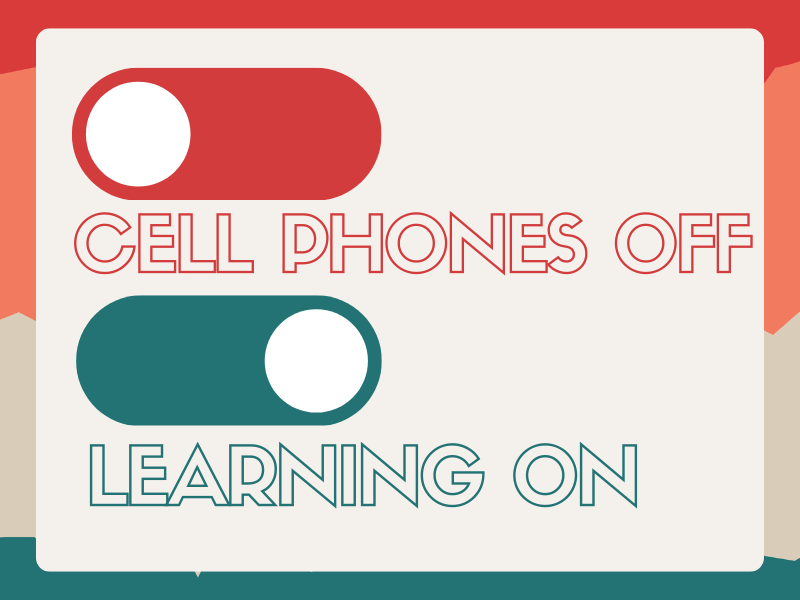 cellphones off learning on picture