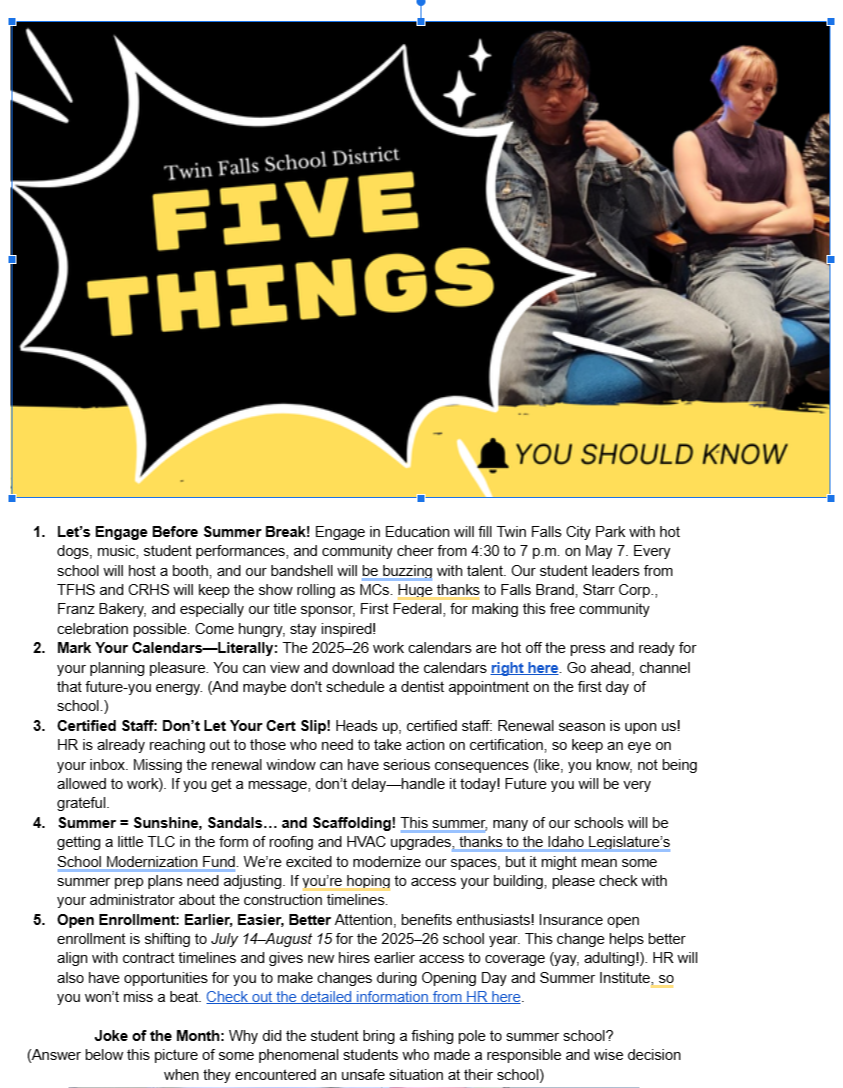 May 5 things