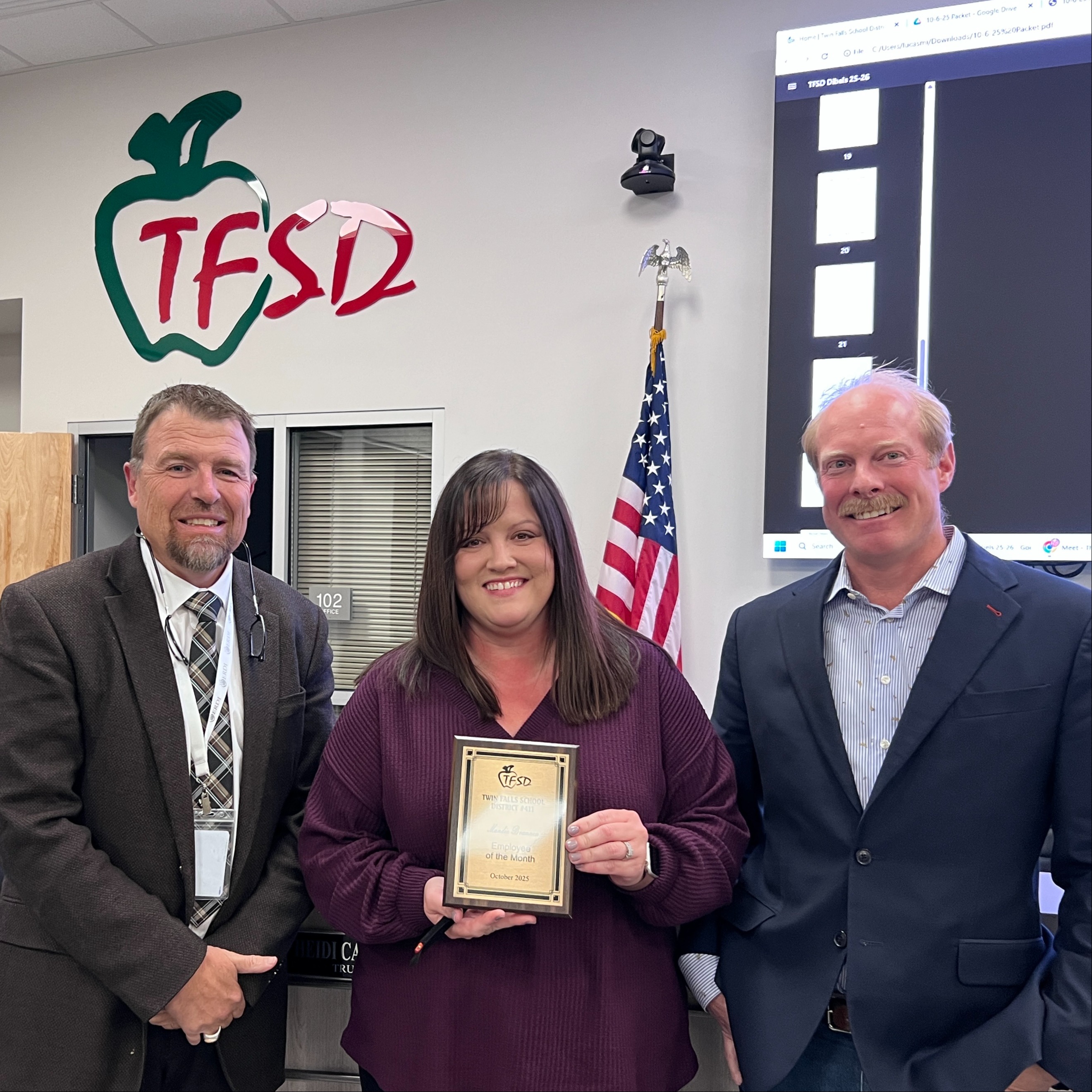 October Employee of the Month Mandie Brannen