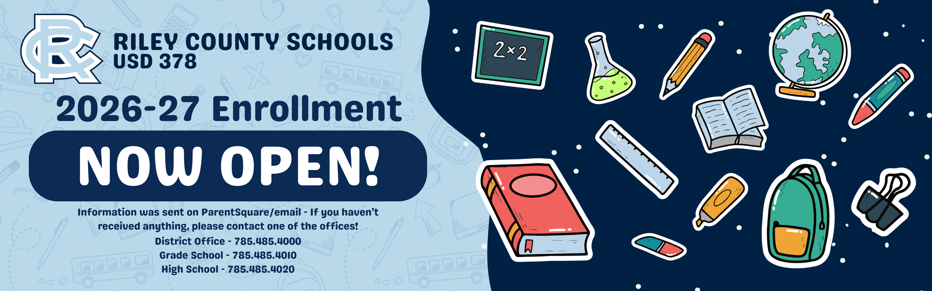 enrollment is now open