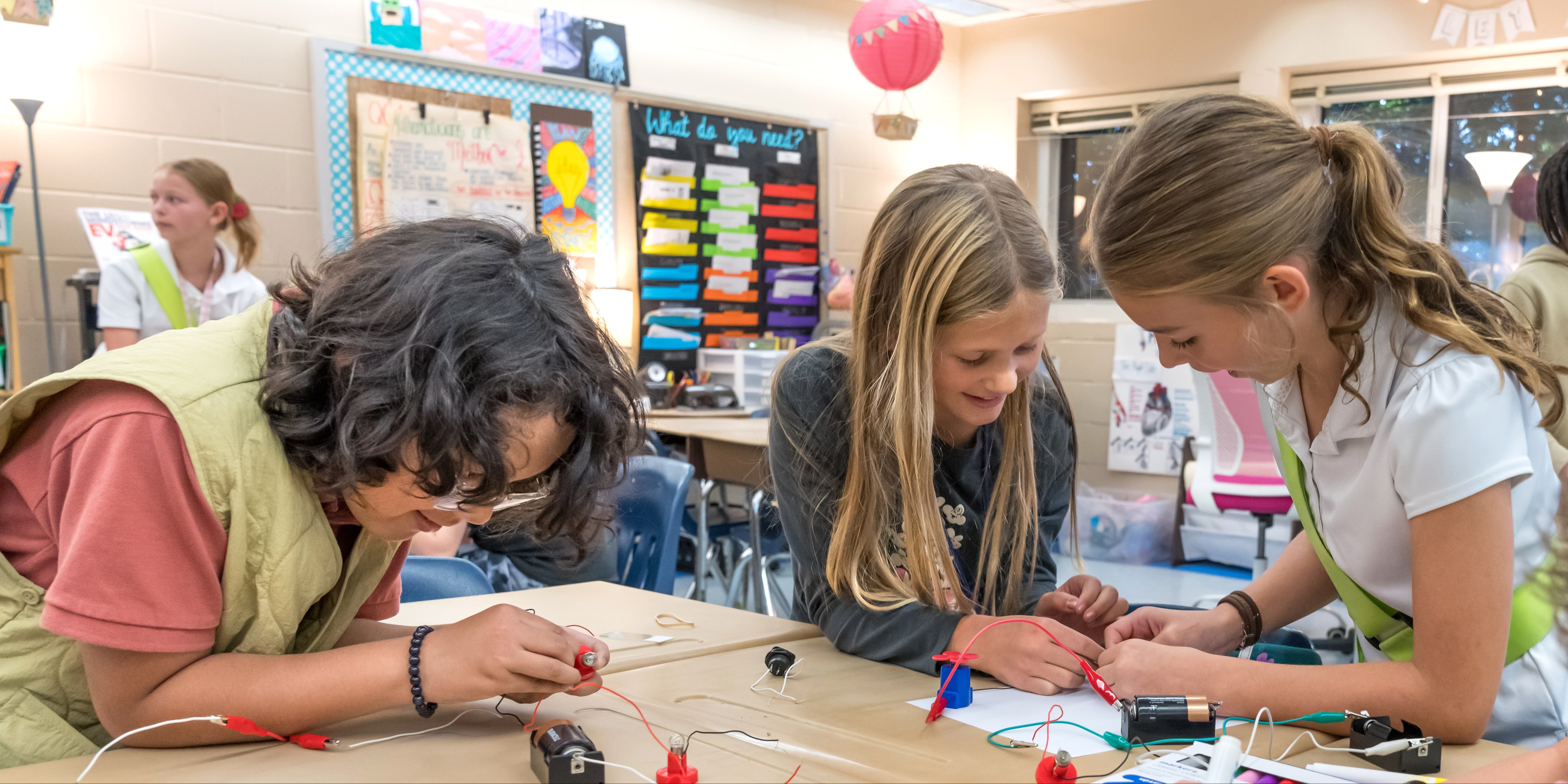 Students working together