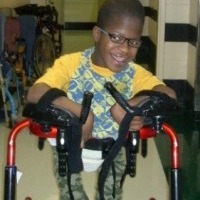 boy in movement equipment