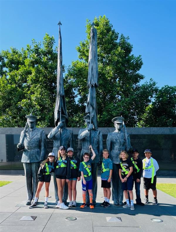 Students visiting the white house