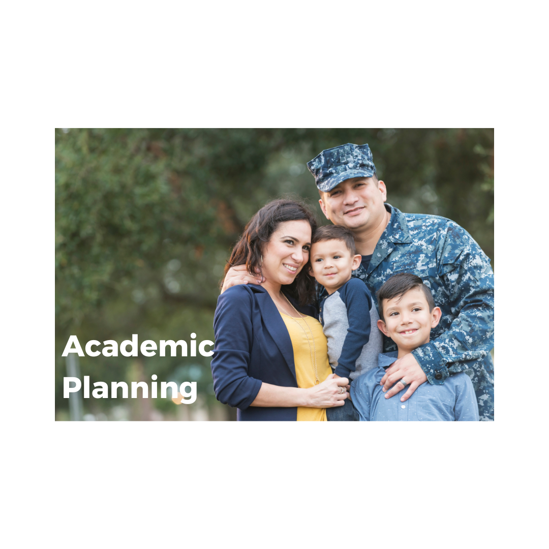 image of military family