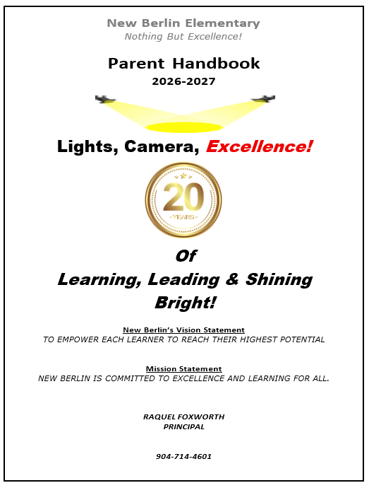 cover with logo for New Berlin Elementary Parent Handbook 2026-2027