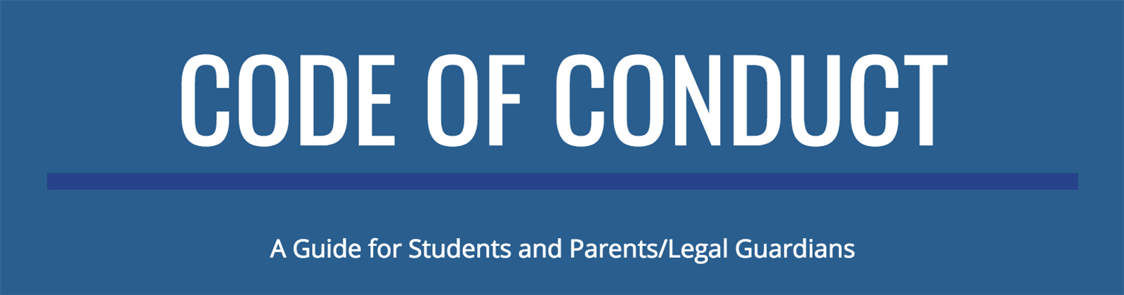 code of conduct Banner
