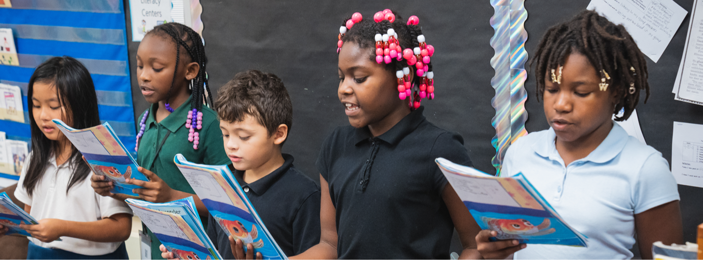 students singing