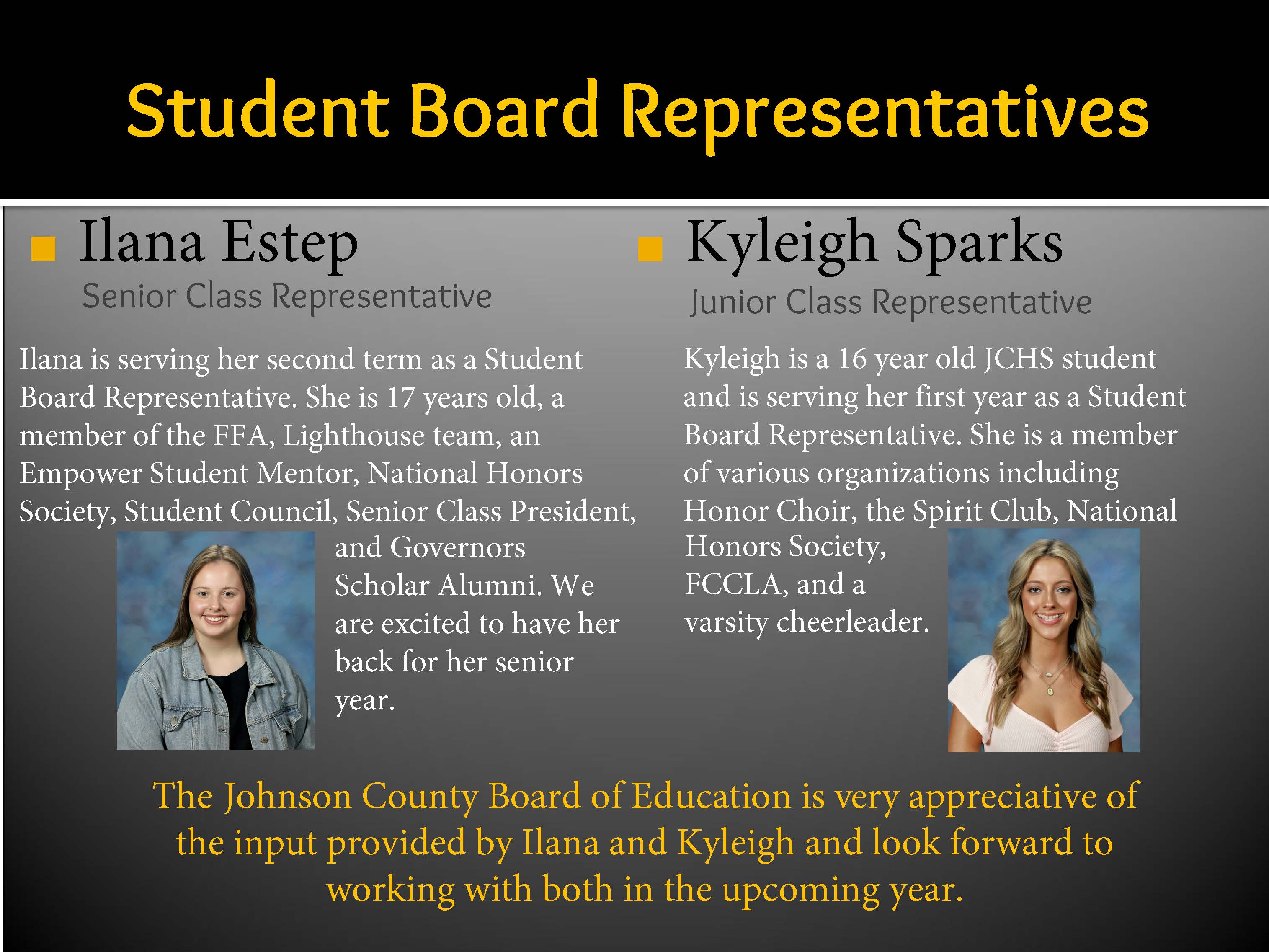 Student Board Members