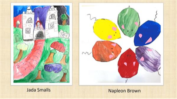 Jada Smalls and Napoleon Brown art work