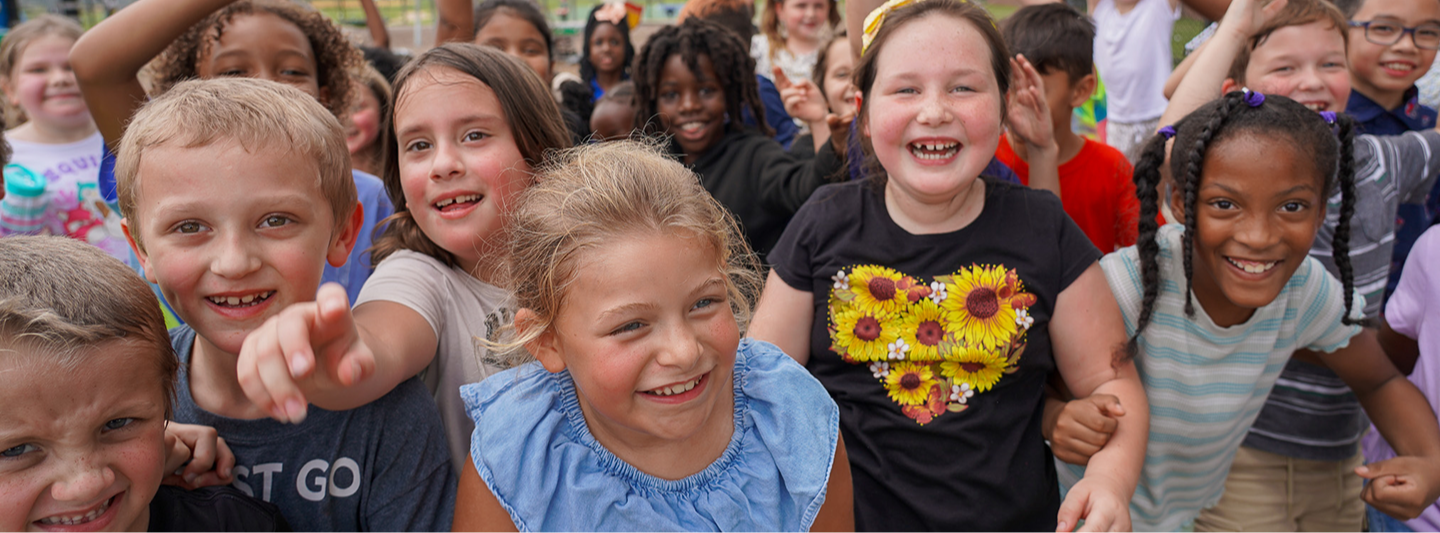 students outside