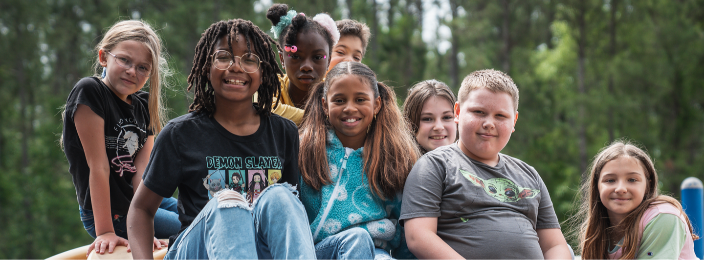 students outside