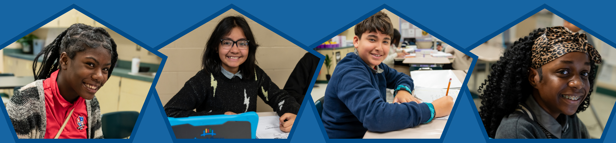 Students sitting at their desks