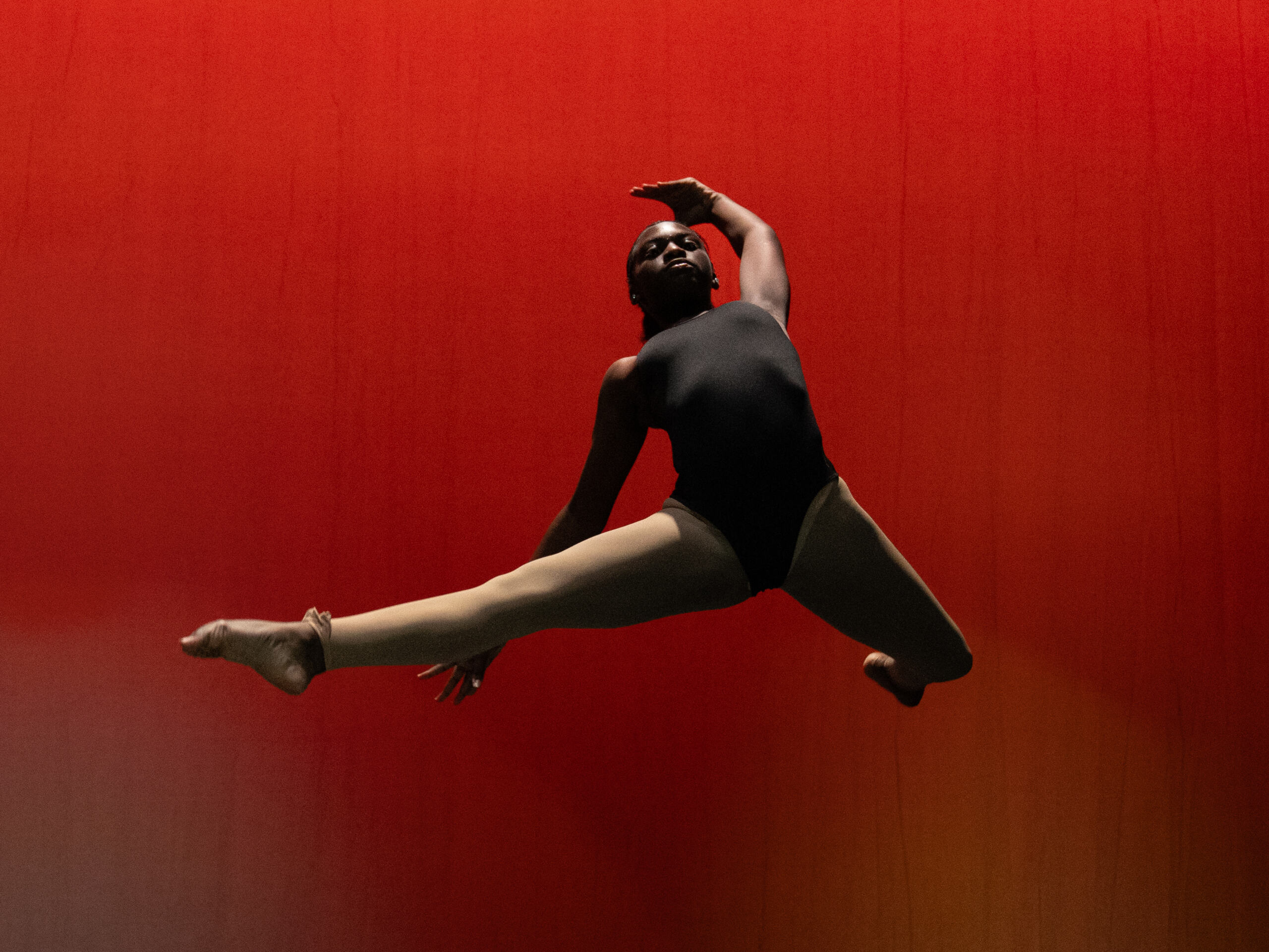 A student dancing