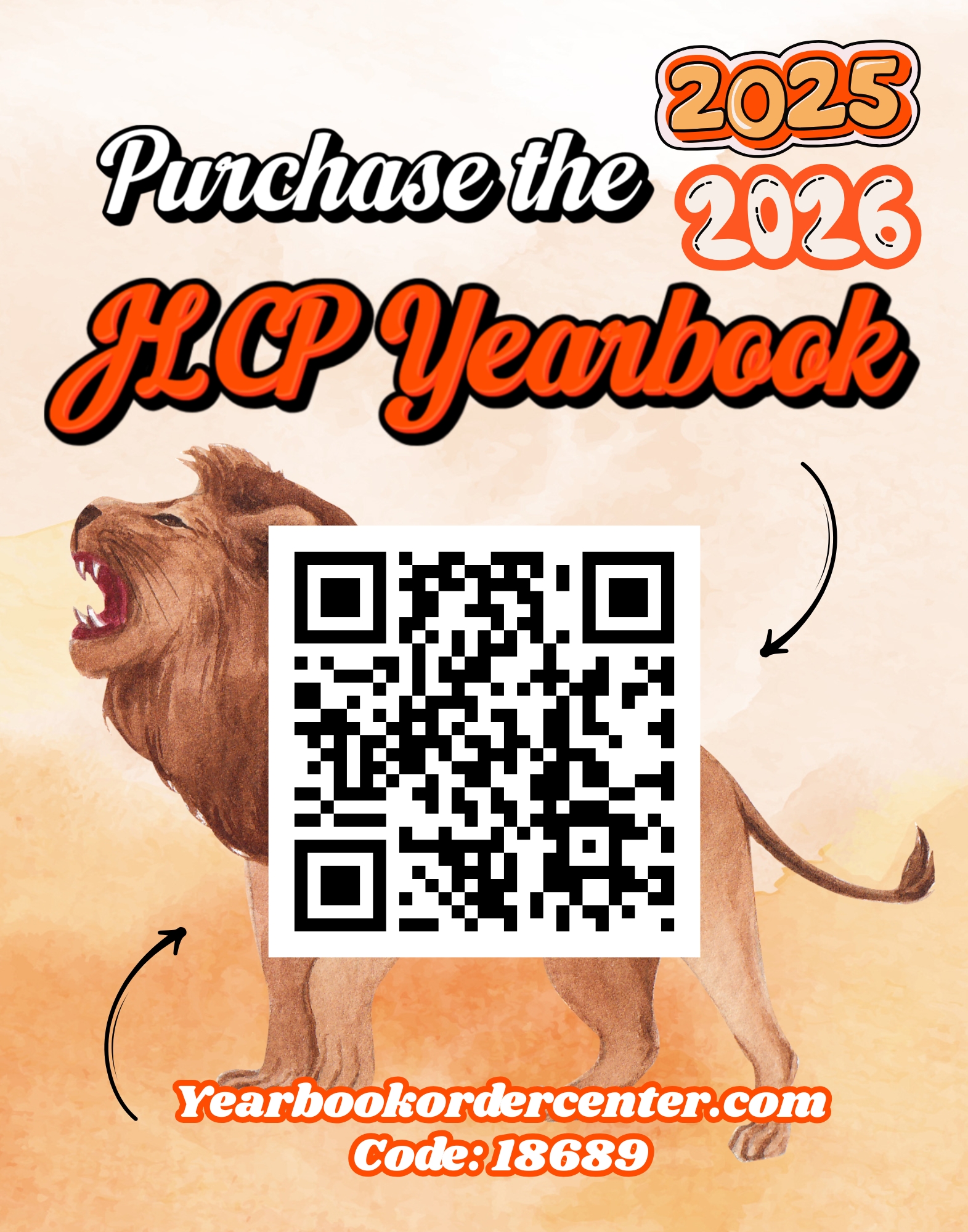 yearbook ad with QR code