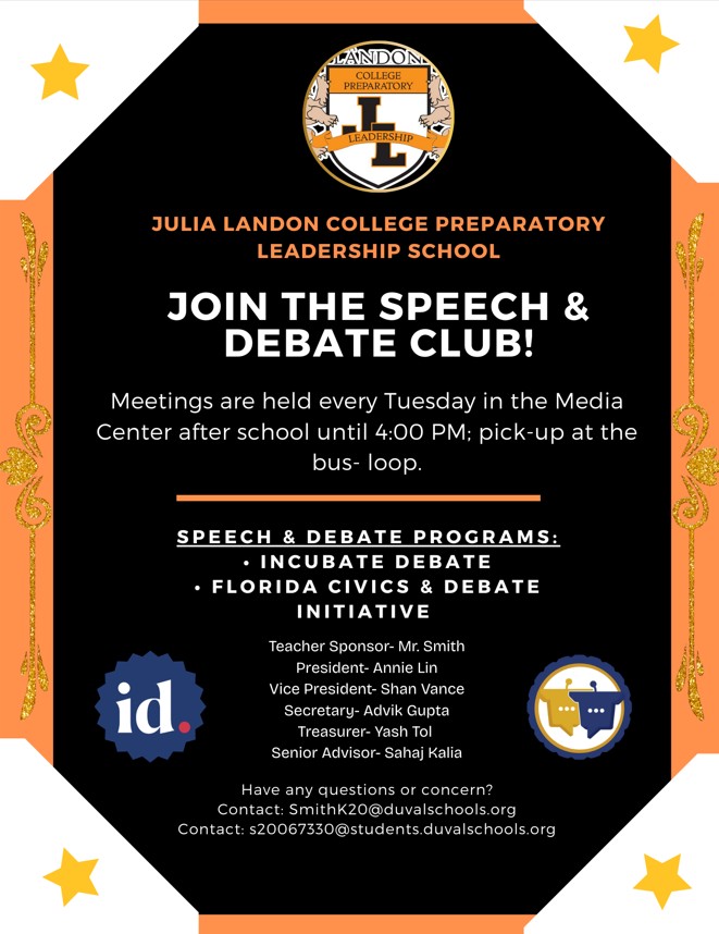 speech and debate flyer