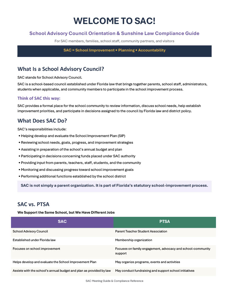 SAC Compliance Page 1