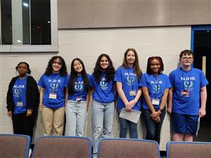 Honor society students