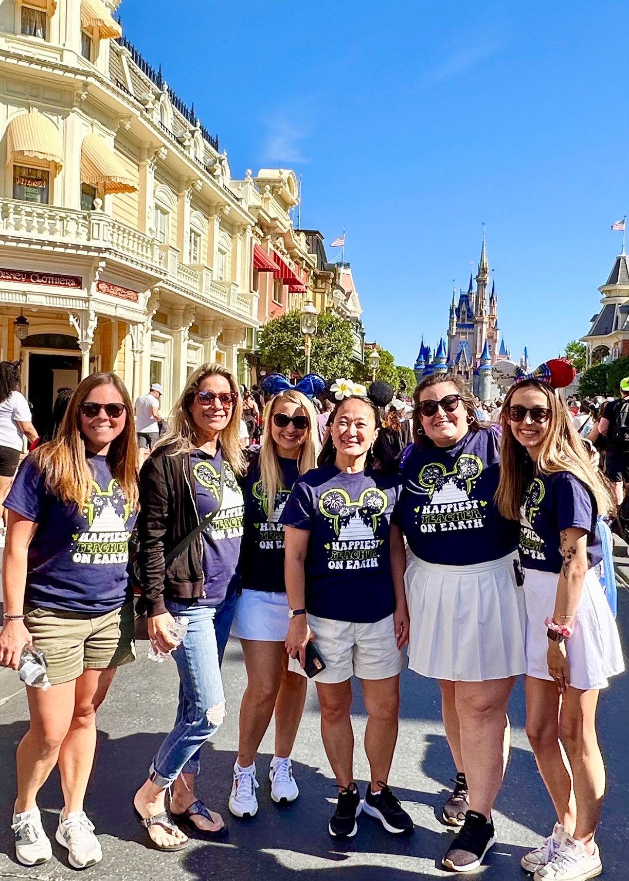 teachers at theme park