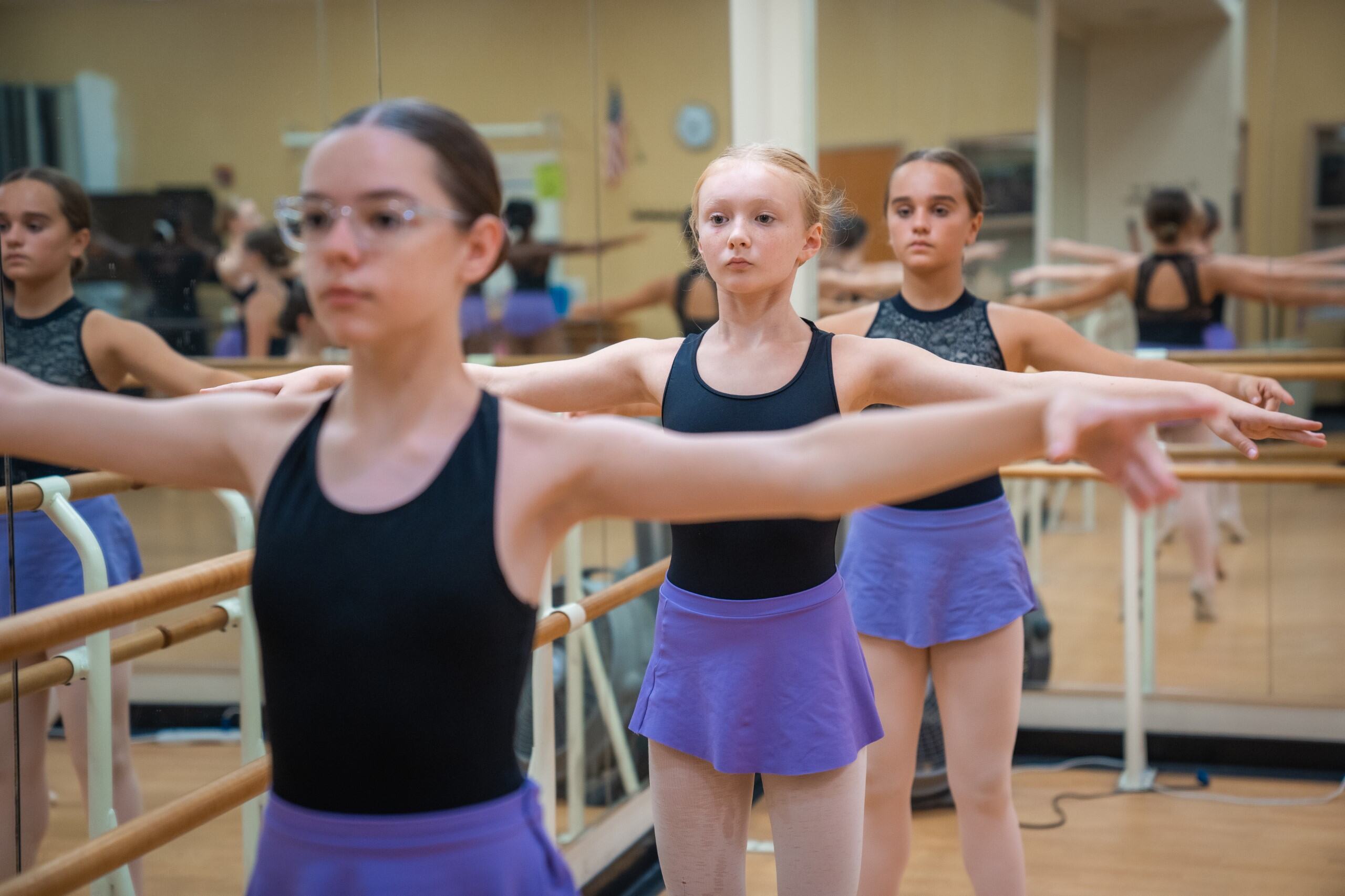 Dancers practicing 